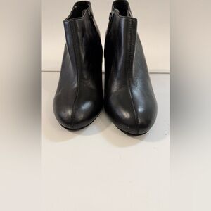 Anne Klein Black Wedge Boots Size 9